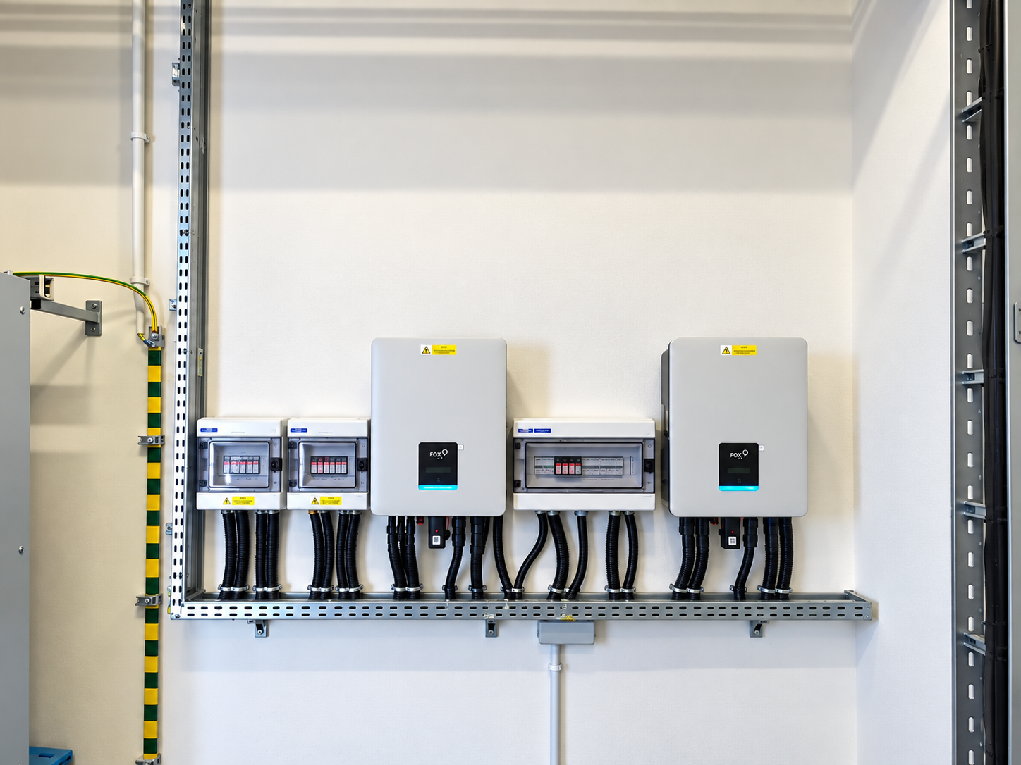 Falowniki instalacji fotowoltaicznej 49,8 kWp hal magazynowych LemonTree w Mysłowicach